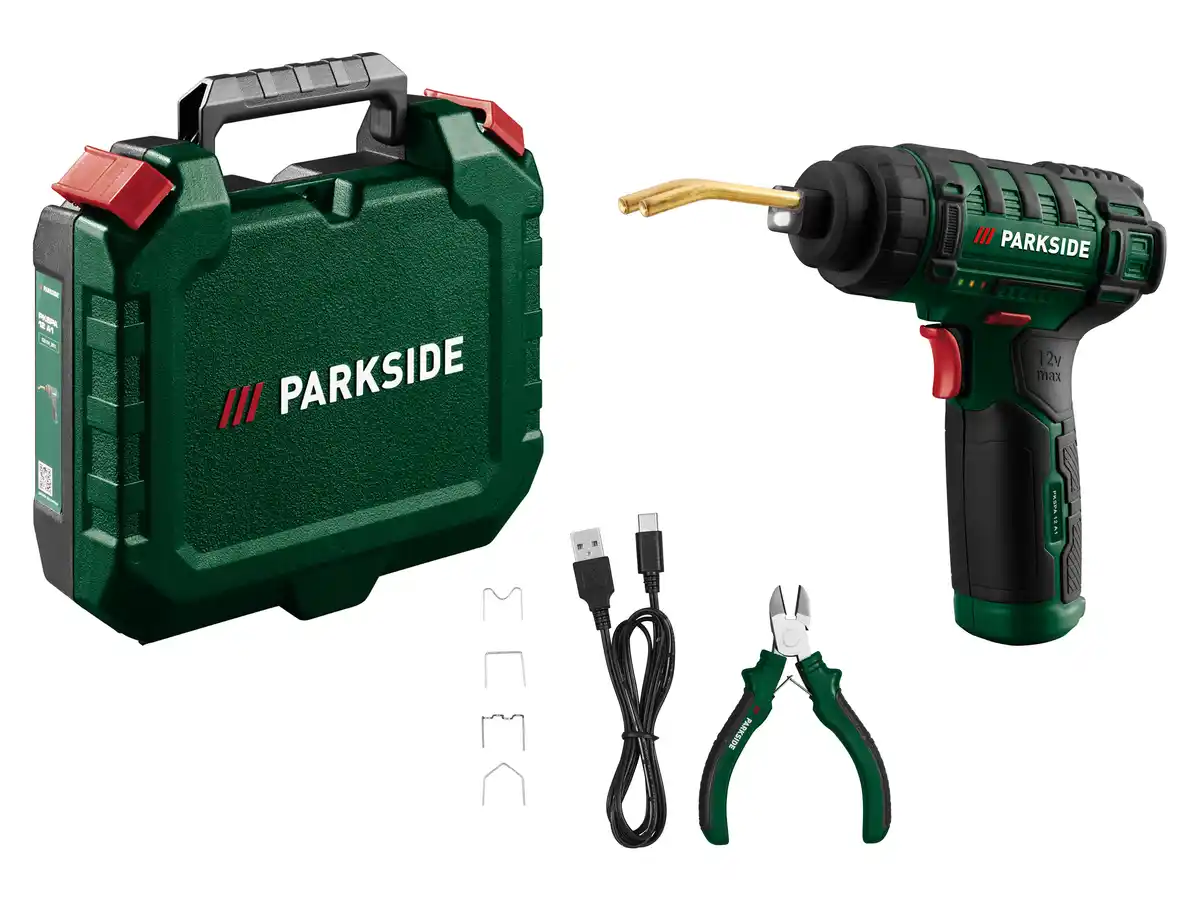 Bild 1 von PARKSIDE® 12V Akku-Kunststoff Schweißpistole PKSPA 12 A1 (mit integriertem Akku und Ladekabel)