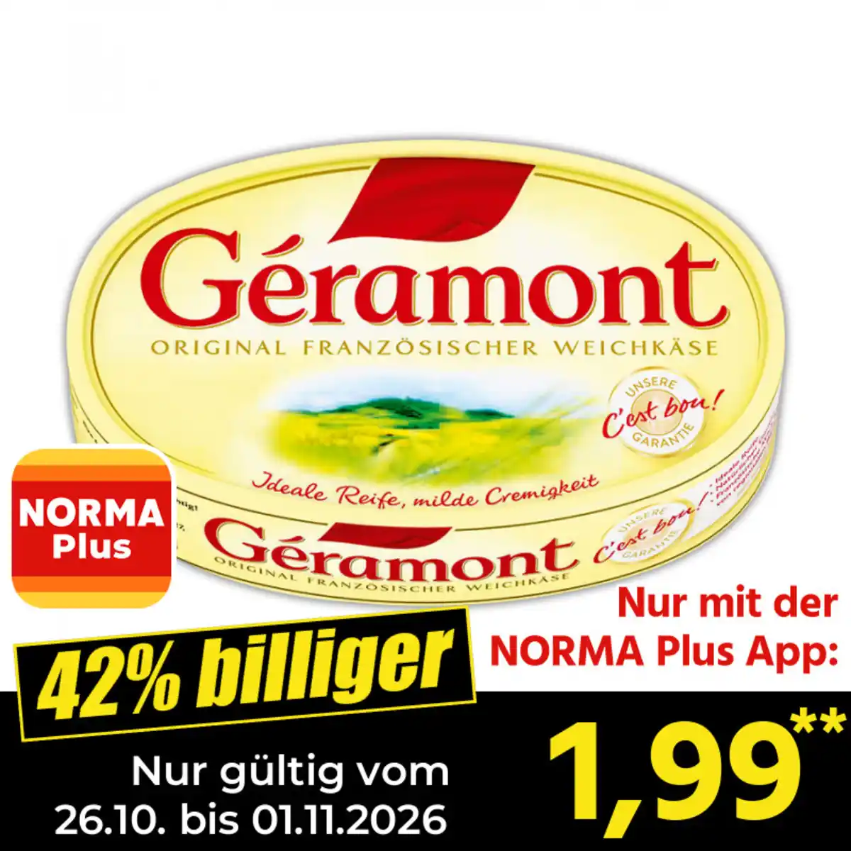 Bild 1 von Géramont Französischer Weichkäse