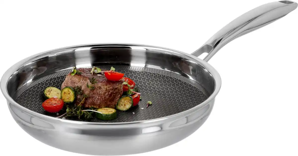 Bild 1 von SILVERCREST® Edelstahl-Pfanne »Wabenstruktur«