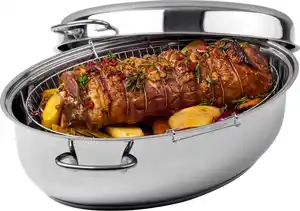 SILVERCREST® Edelstahlbräter ca. 8,5 l, 2-teilig