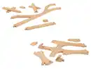 Bild 2 von LUPILU® Holz Eisenbahn-Schienenset