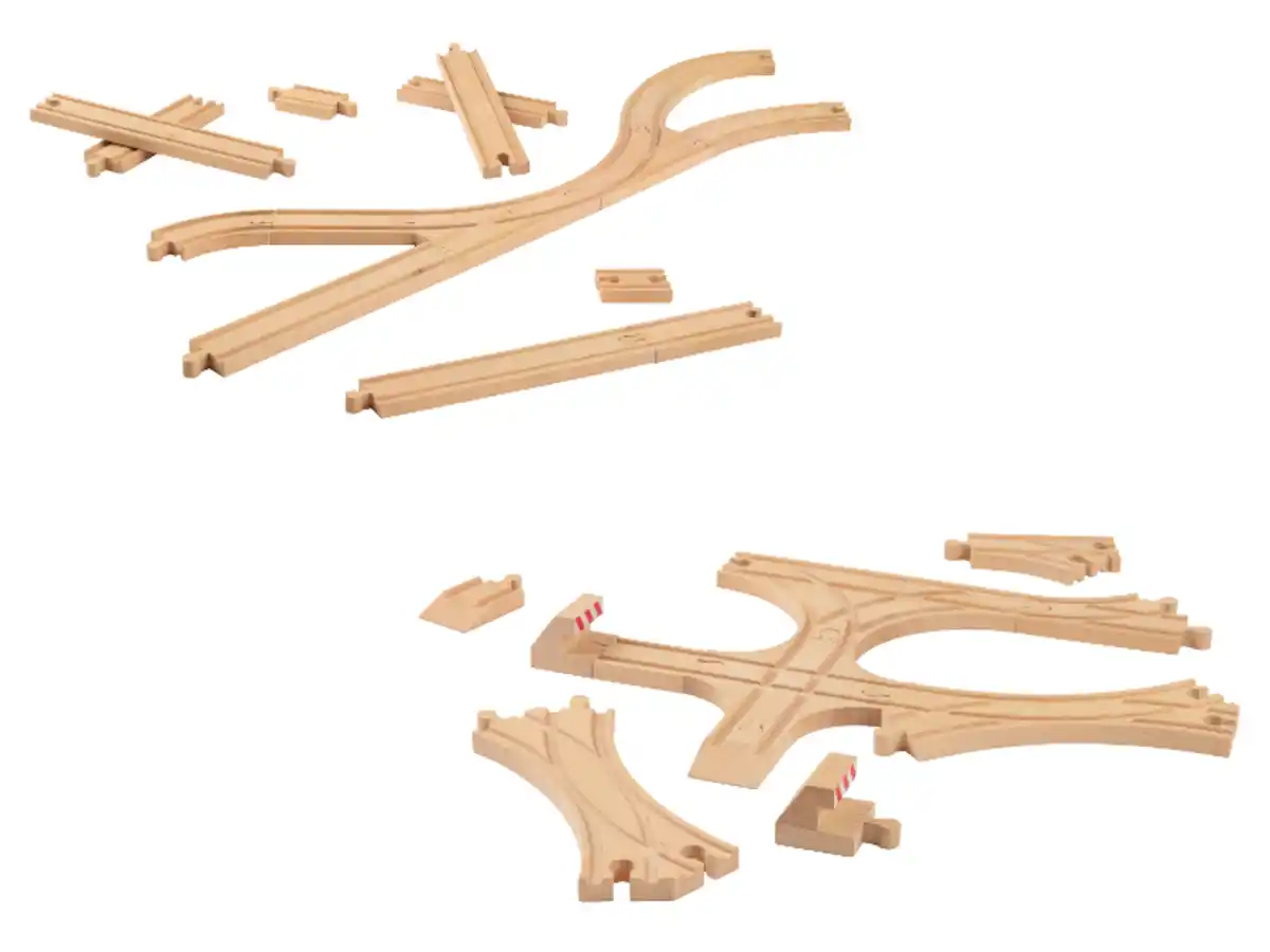 Bild 2 von LUPILU® Holz Eisenbahn-Schienenset