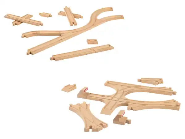 Bild 2 von LUPILU® Holz Eisenbahn-Schienenset