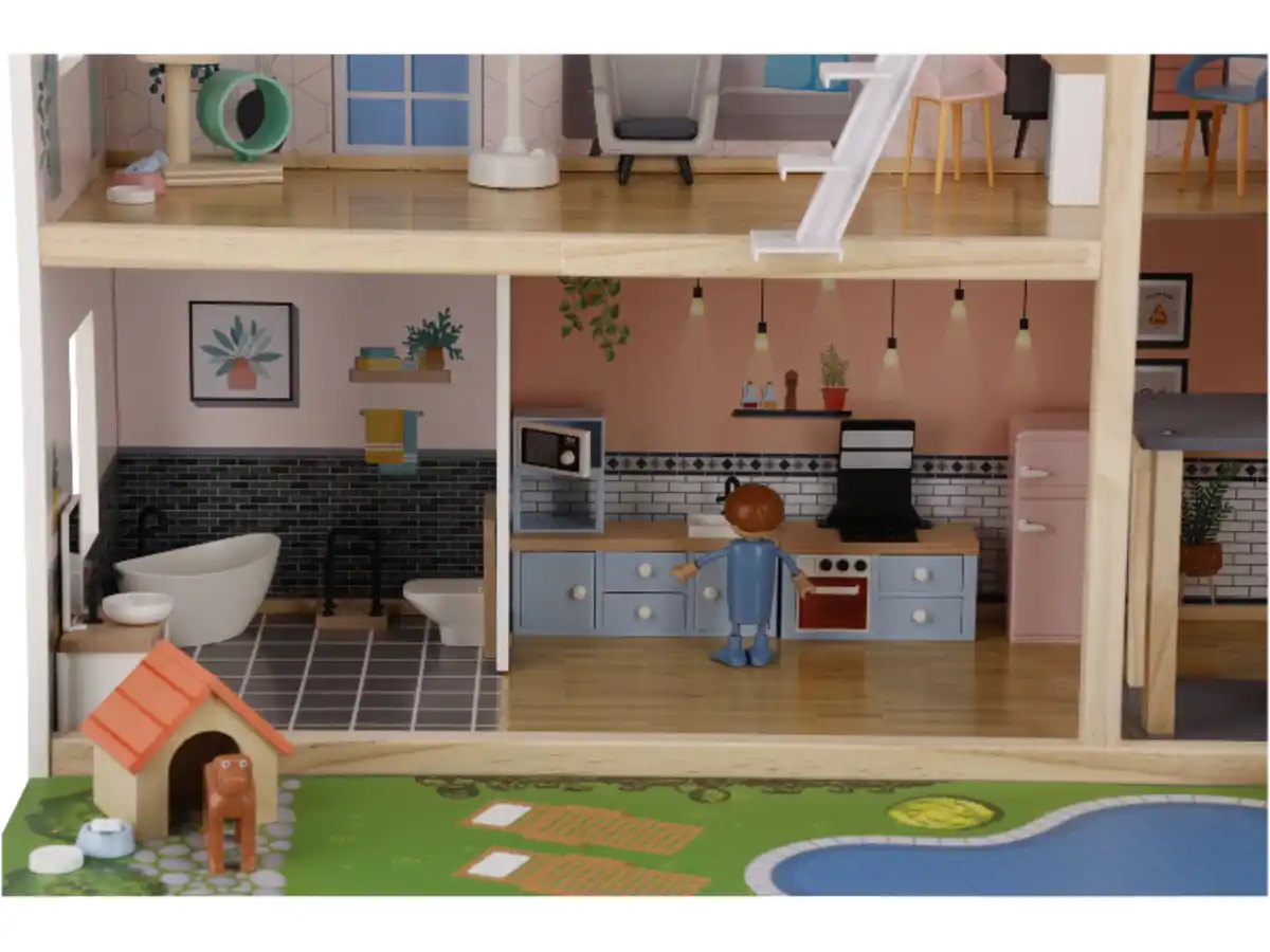 Bild 2 von LUPILU® Puppenhaus, 54-teilig