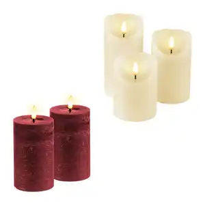 HOME CREATION LED-Echtwachskerzen