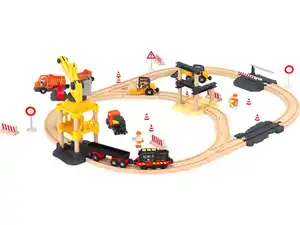 LUPILU® Eisenbahn-Set Baustelle / Eisenbahn-Set Freizeitpark