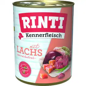 Rinti Kennerfleisch Hundenassfutter Adult getreidefrei 800 g Lachs bei Kartonabnahme