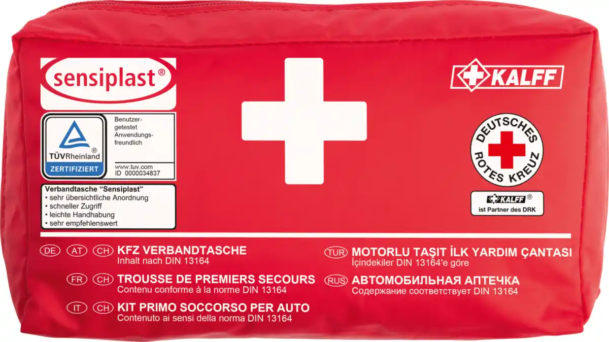 Bild 1 von SENSIPLAST® Autoverbandtasche 44 tlg.