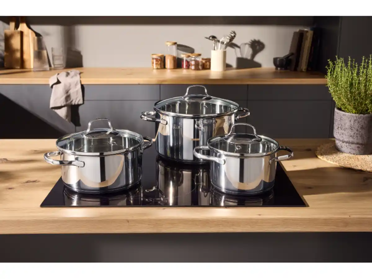 Bild 1 von SILVERCREST® Topfset Edelstahl 3-tlg. Best
