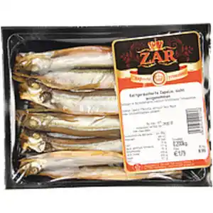 Kaltgeräucherte Capelin, nicht ausgenommen