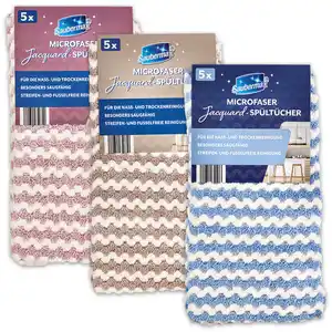 Saubermax Microfaser Jacquard-Spültücher