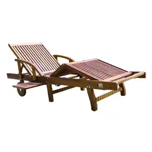 Prestige Home Living Outdoor Sonnenliege aus Eukalyptusholz