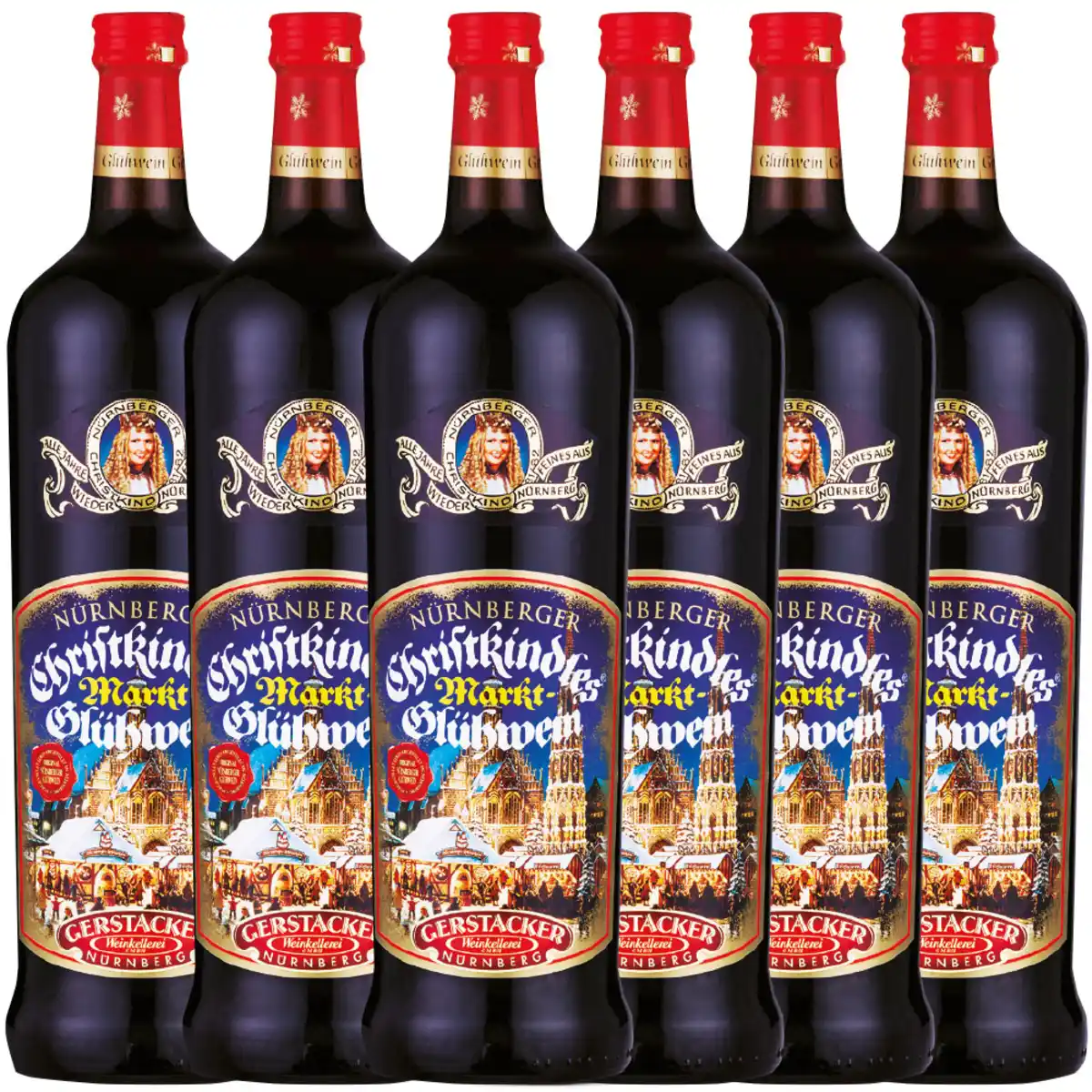 Bild 1 von Gerstacker Nürnberger Christkindlesmarkt Glühwein - 6er Karton