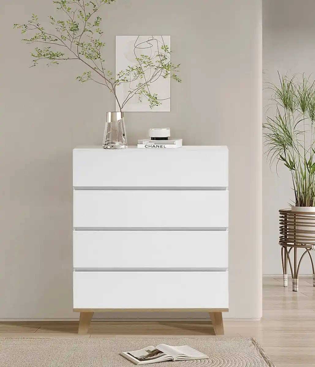 Bild 1 von Better Home Kommode mit 4 Schubladen, ca. 80 x 39,5 x 100,9 cm - Weiß