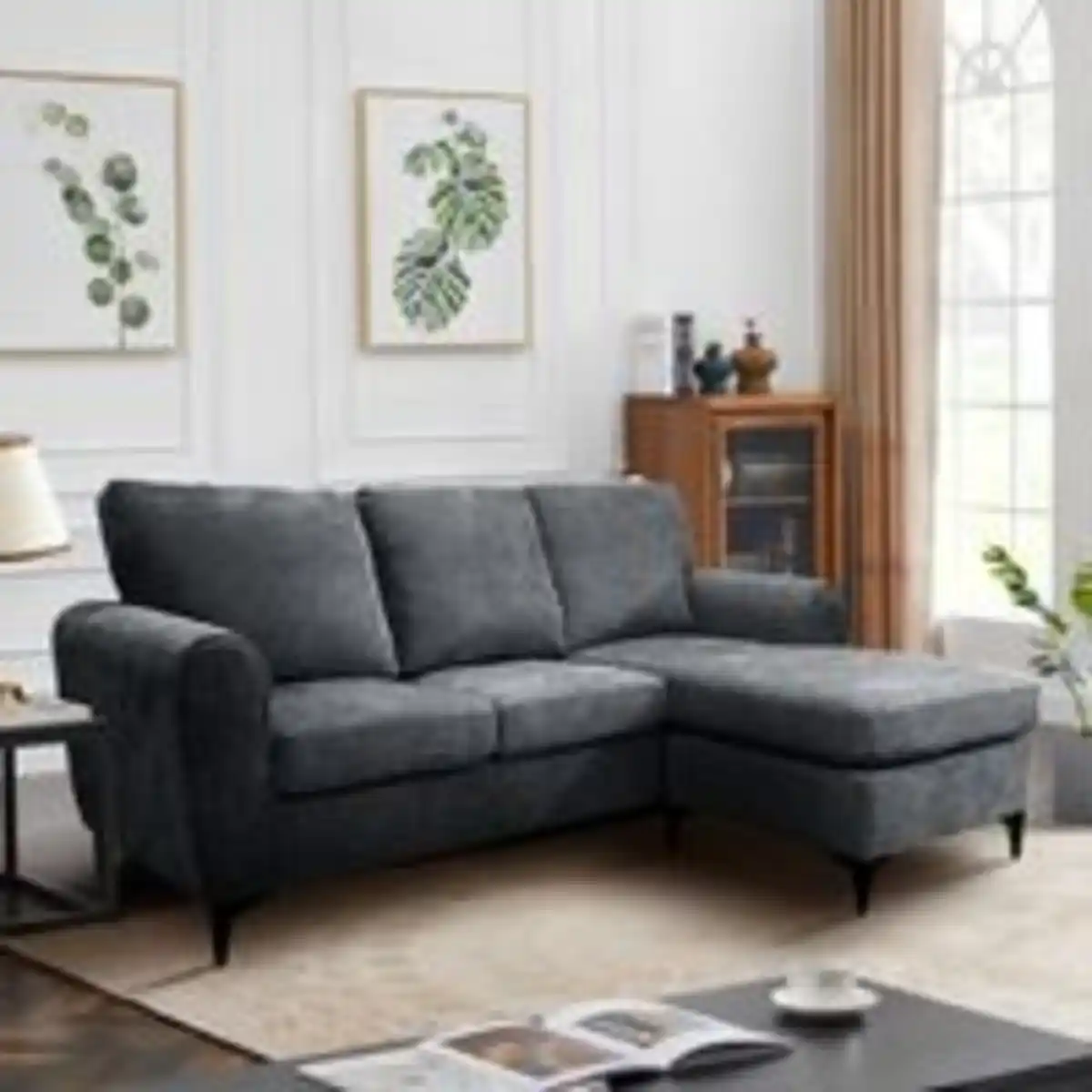 Bild 2 von Happy Home Ecksofa, ca. 207 x 142-78 x 96 cm - Grau