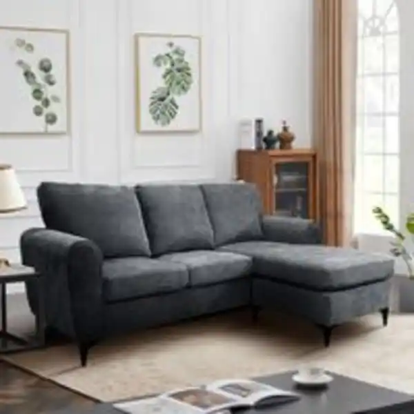 Bild 2 von Happy Home Ecksofa, ca. 207 x 142-78 x 96 cm - Grau