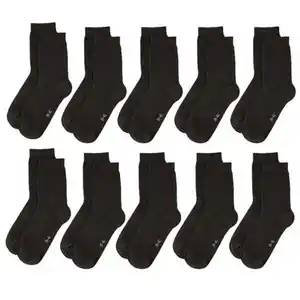 UP2FASHION BASICS Damen oder Herren Socken, Schwarz, 35/38
