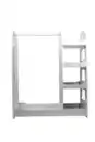 Bild 3 von Hardin 1fachgut Kindergarderobe aus Holz mit Spiegel, ca. 93 x 39 x 112,5 cm - Weiß