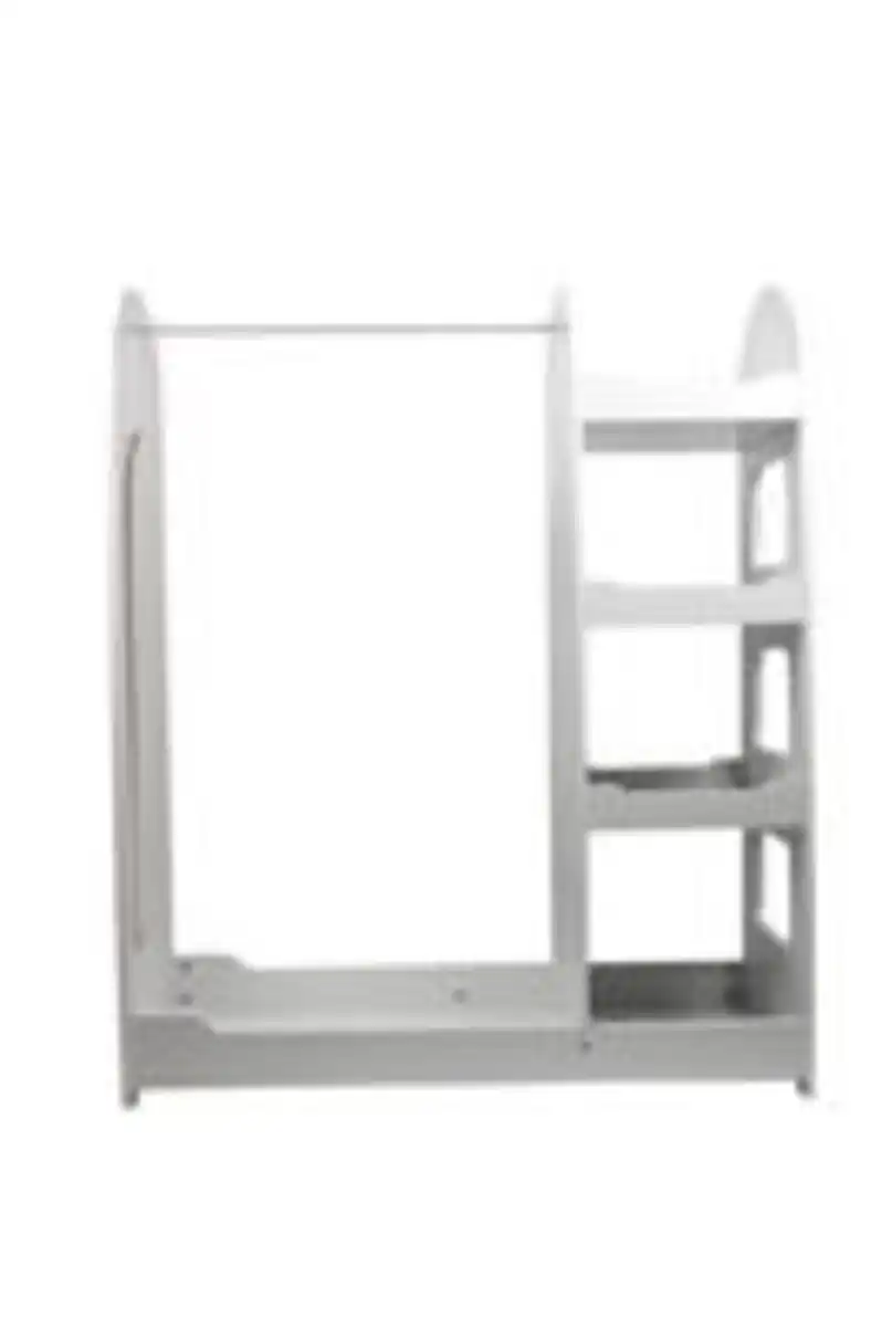 Bild 3 von Hardin 1fachgut Kindergarderobe aus Holz mit Spiegel, ca. 93 x 39 x 112,5 cm - Weiß