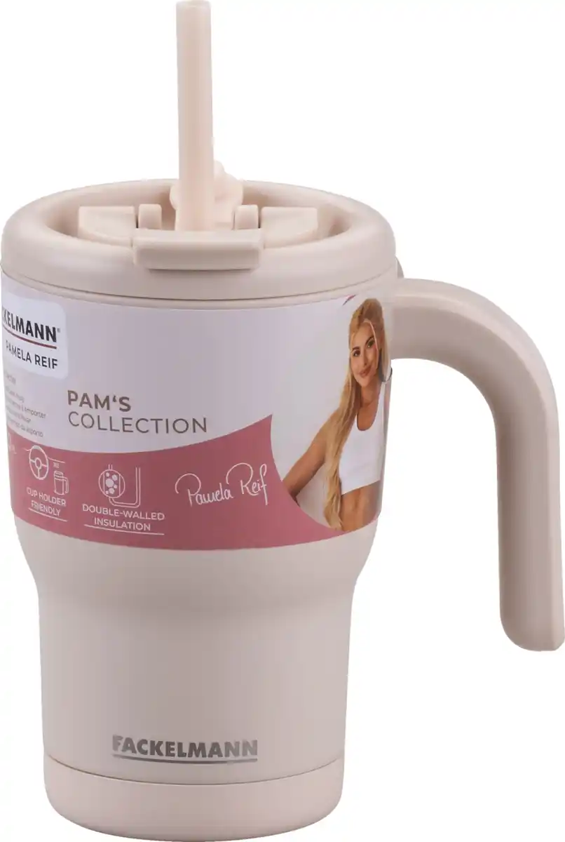 Bild 1 von FACKELMANN Isoliertrinkbecher beige, 420ml