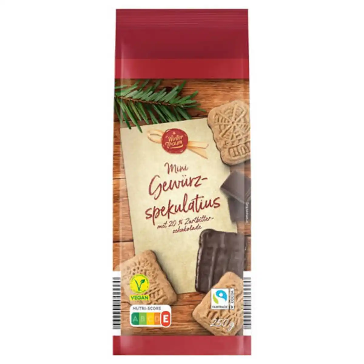 Bild 1 von WINTERTRAUM Mini Gewürzspekulatius 250 g, Schokolade