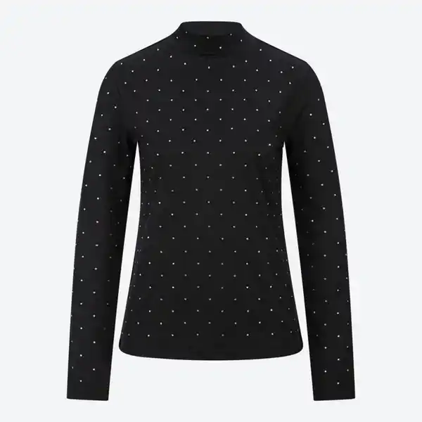Bild 2 von Damen-Langarmshirt mit Strasssteinen
