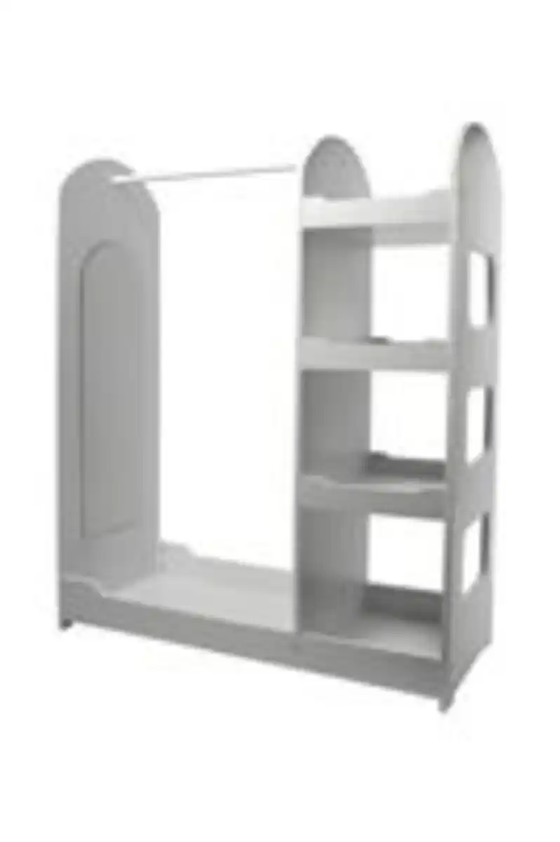 Bild 4 von Hardin 1fachgut Kindergarderobe aus Holz mit Spiegel, ca. 93 x 39 x 112,5 cm - Weiß