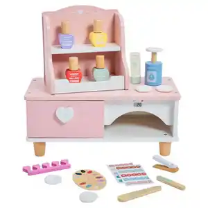 TOYLINO Holz-Rollenspiel-Set oder -Verkaufsautomat, Nagelstudio