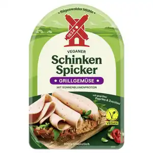RÜGENWALDER MÜHLE Veganer Schinken Spicker 80 g, Grillgemüse