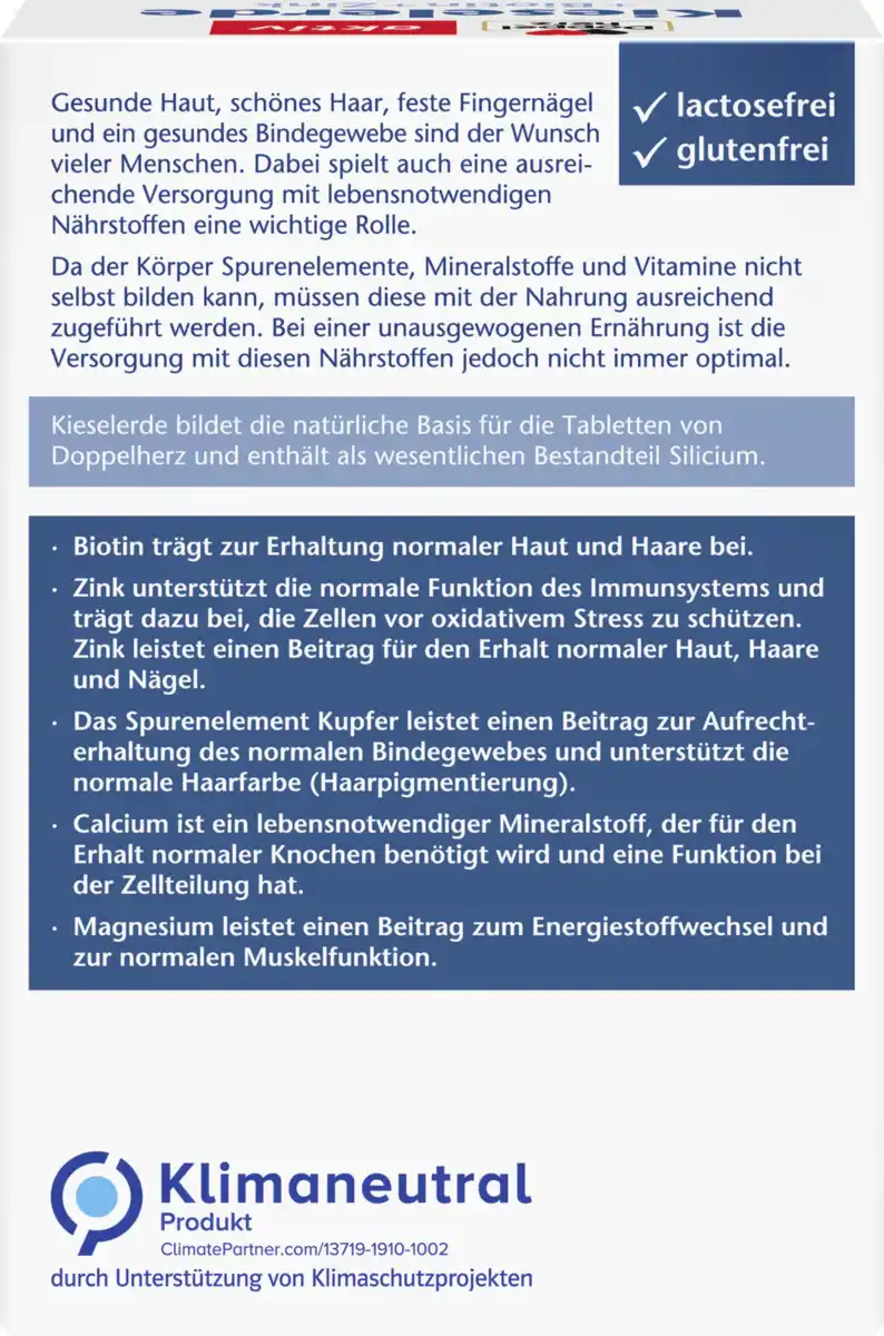 Bild 4 von Doppelherz aktiv Kieselerde + Biotin + Zink