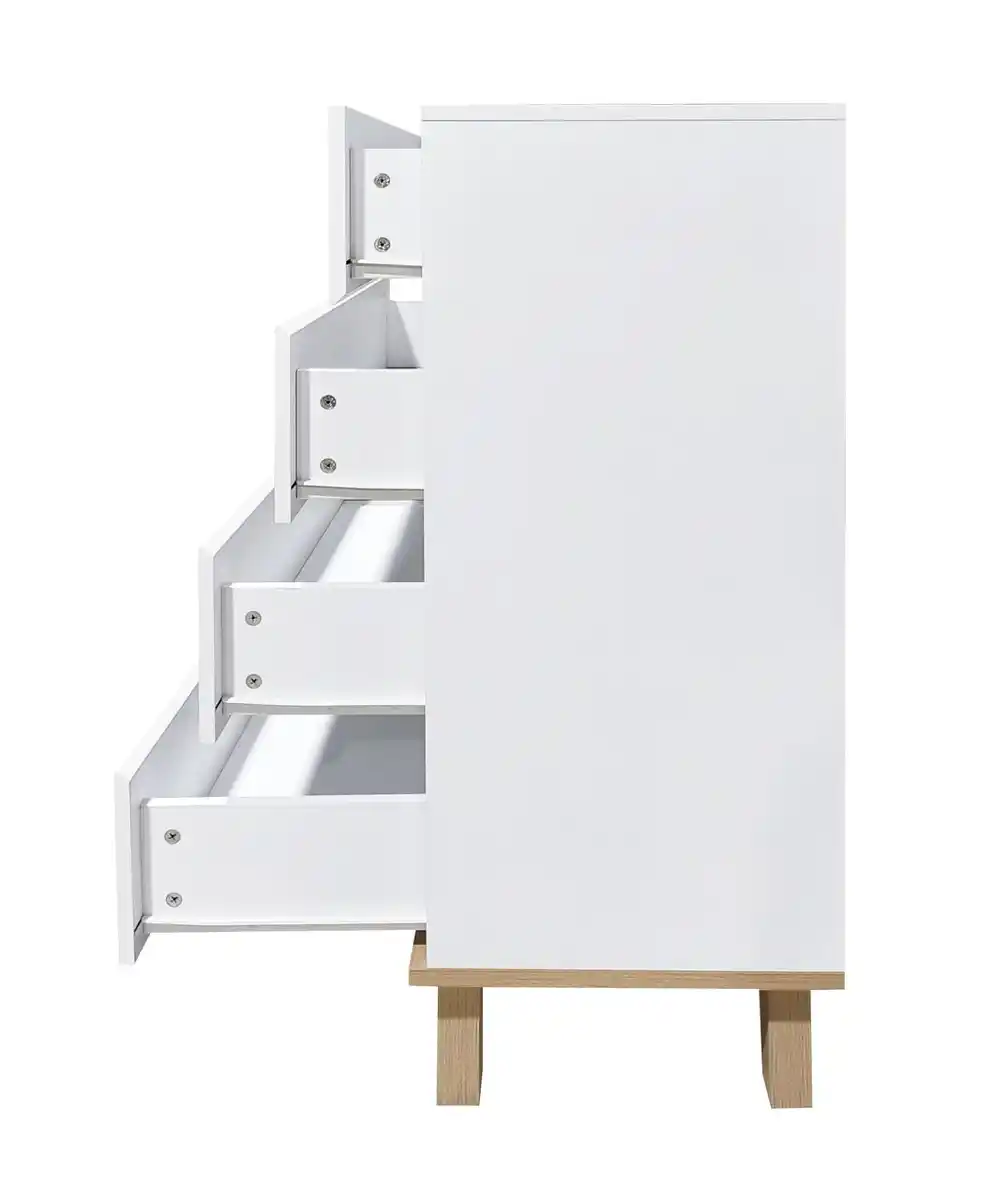Bild 3 von Better Home Kommode mit 4 Schubladen, ca. 80 x 39,5 x 100,9 cm - Weiß