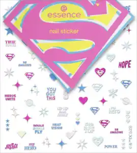 essence Superman nail sticker