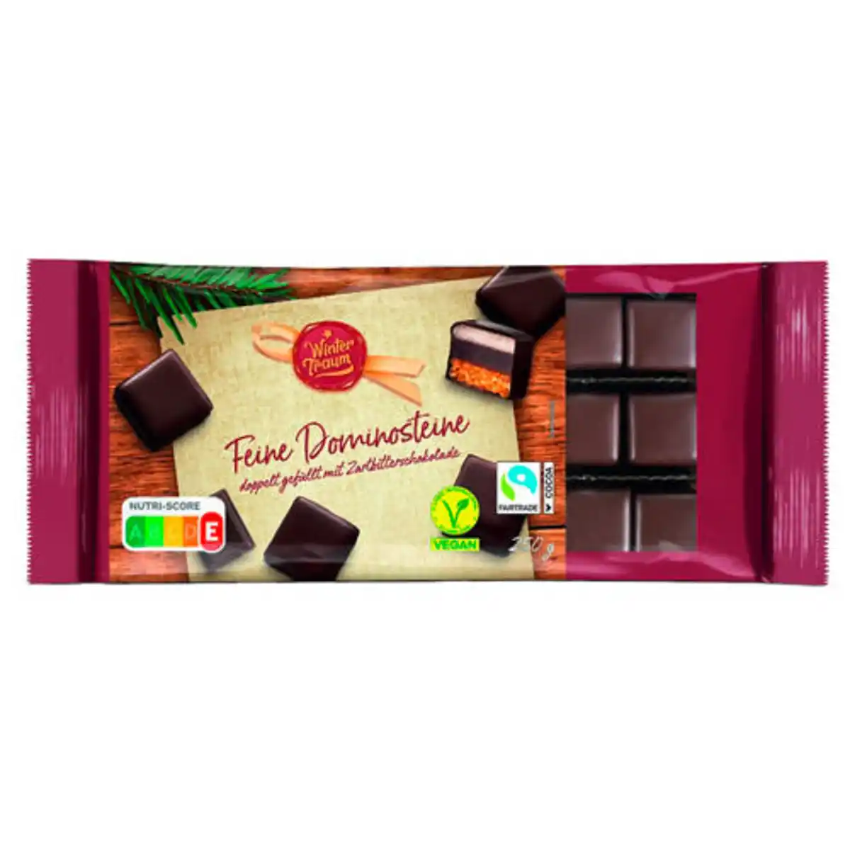 Bild 1 von WINTERTRAUM Dominosteine 250 g, Zartbitter