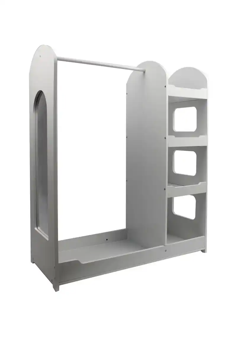 Bild 1 von Hardin 1fachgut Kindergarderobe aus Holz mit Spiegel, ca. 93 x 39 x 112,5 cm - Weiß
