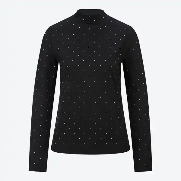 Bild 3 von Damen-Langarmshirt mit Strasssteinen