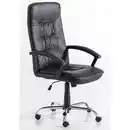 Bild 1 von Better Home Höhenverstellbarer Bürostuhl mit Armlehne, ca. 68 x 69 x 113-123 cm  - Schwarz in Lederoptik