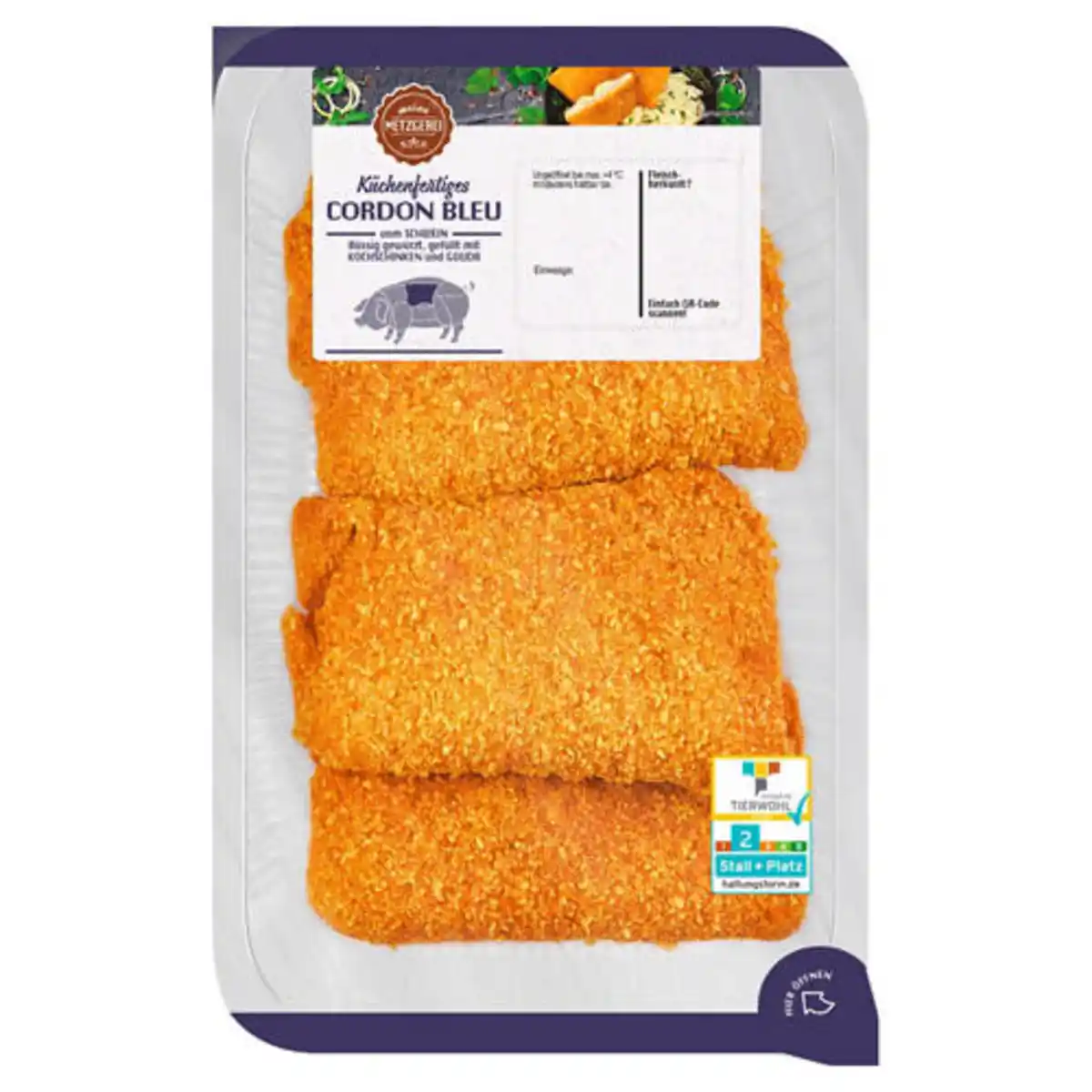Bild 1 von MEINE METZGEREI Schweine-Cordon-Bleu 500 g