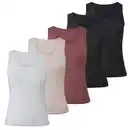 Bild 1 von UP2FASHION BASICS Damen Unterhemden, 4er-Set, Tanktop, S 36/38