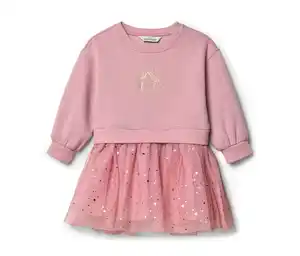 Kinder-Sweatkleid mit Tüllrock