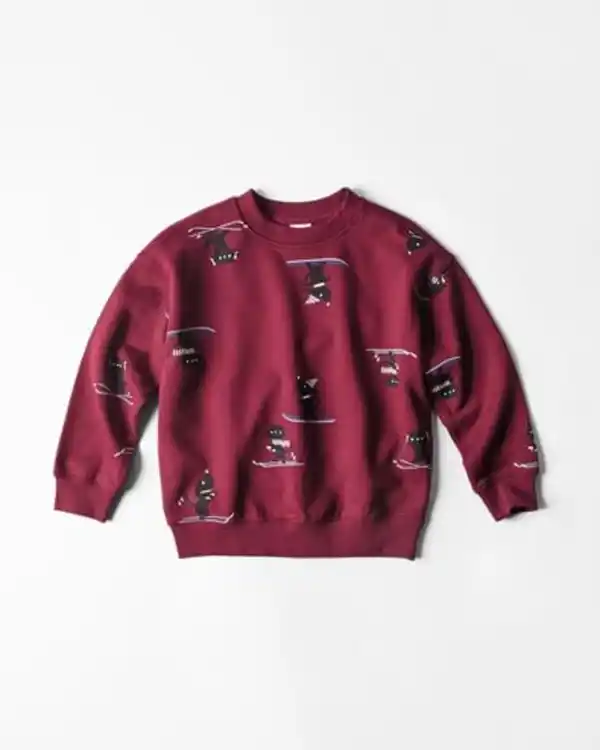 Bild 2 von Takkie und Siepie Kinderpullover aus Sweatstoff bordeauxrot