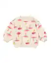 Bild 1 von Babypullover aus Sweatstoff, Pilz ecru