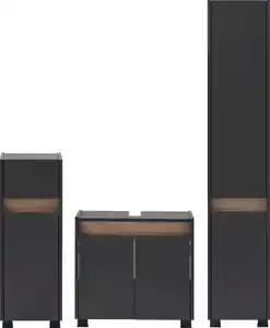 Schildmeyer Badmöbel-Set Cosmo, Badezimmer Set, melaminharzbeschichtet, Made in Germany, (Set, 3-St), Solide Verarbeitung - Dieses Produkt ist in Deutschland gefertigt