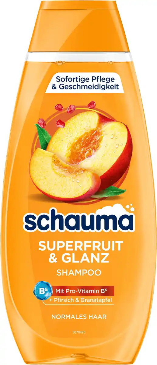 Bild 1 von SCHAUMA Superfruit & Glanz Shampoo – Vitalisierende Formel für normales Haar, 400 ml