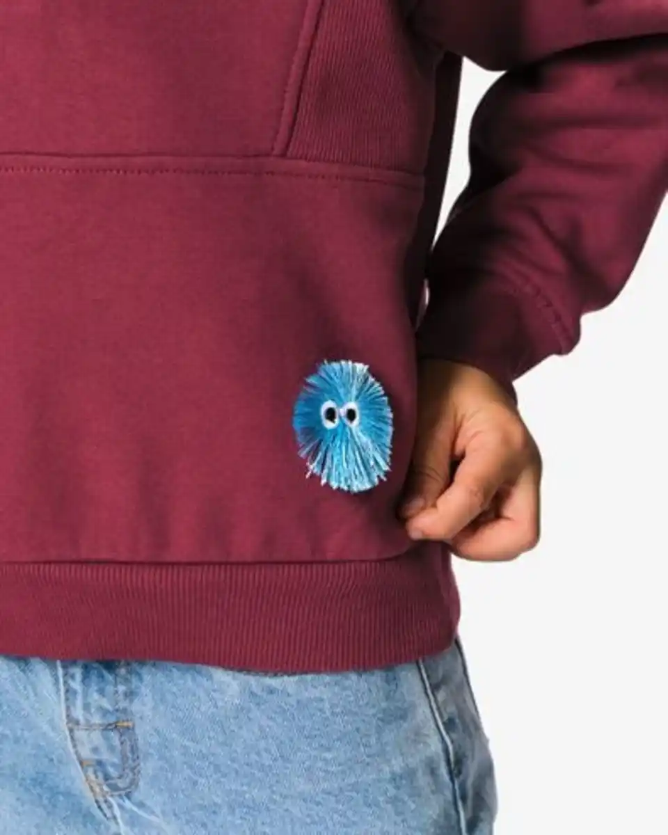 Bild 4 von Kinderpullover aus Sweatstoff bordeauxrot