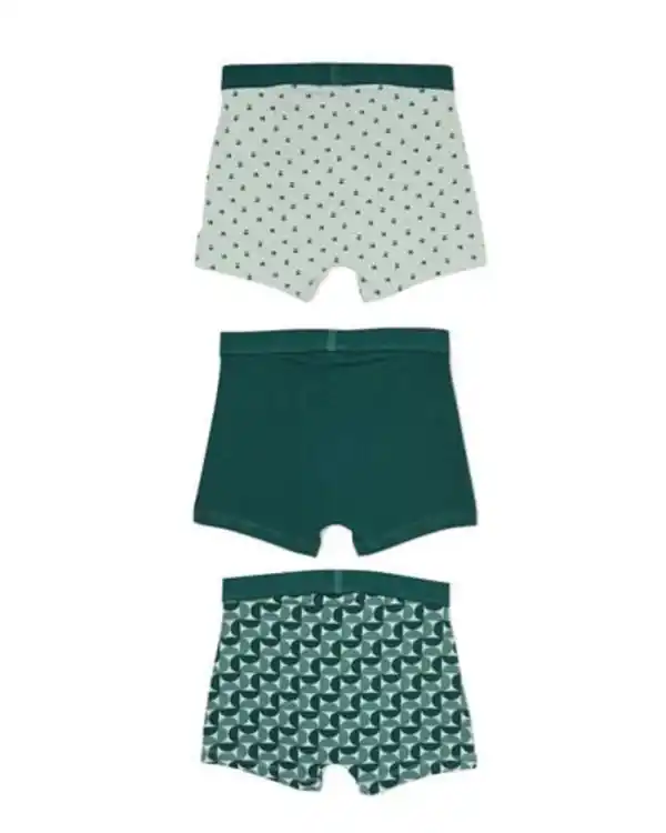 Bild 2 von Kinder-Boxershorts, bedruckt – 3 Stück grün