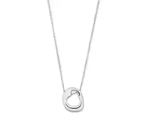 Kette, 925er Sterlingsilber, organisch, rhodiniert