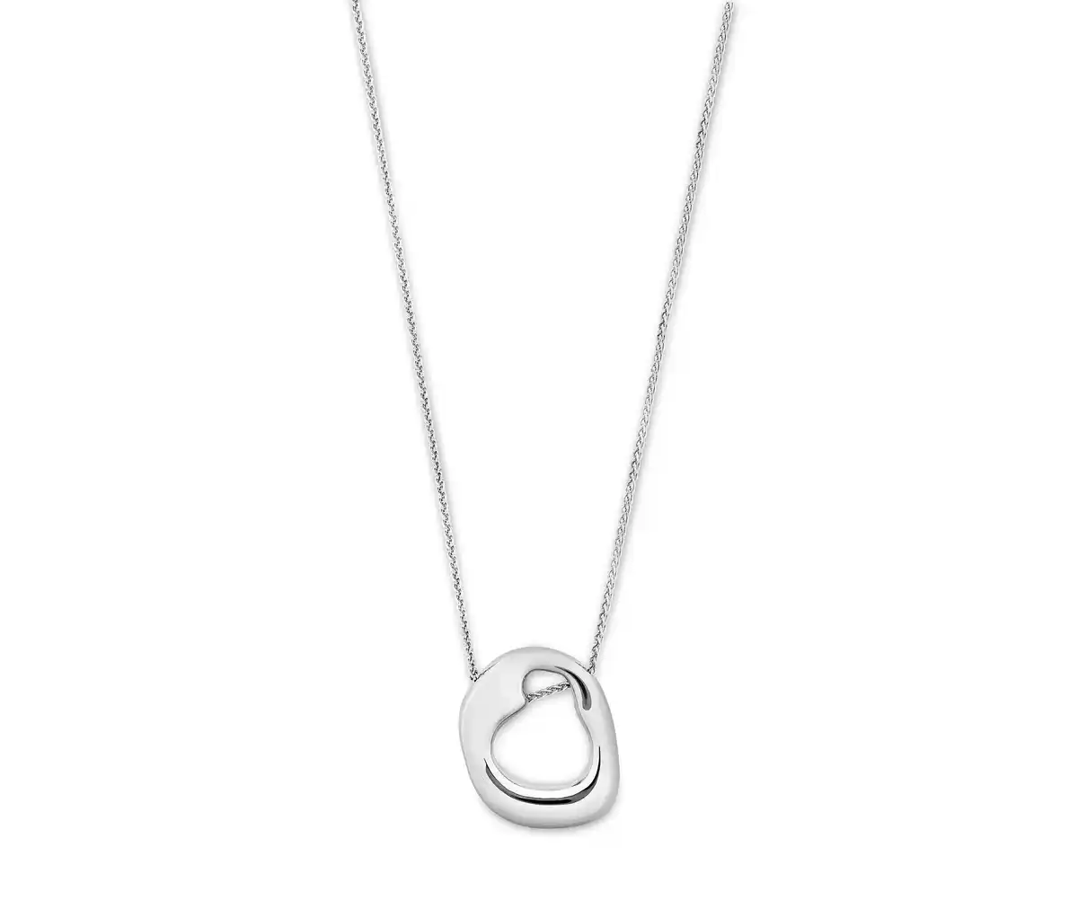 Bild 1 von Kette, 925er Sterlingsilber, organisch, rhodiniert