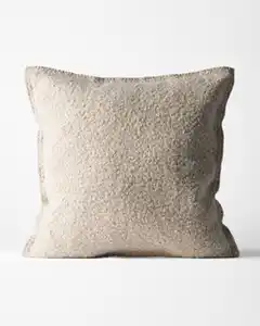 Kissenbezug, 50 × 50 cm, Bouclé, Taupe