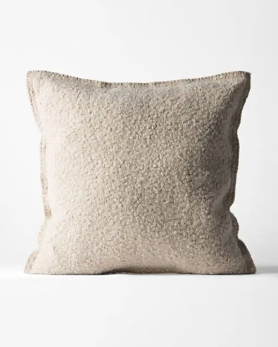 Bild 1 von Kissenbezug, 50 × 50 cm, Bouclé, Taupe