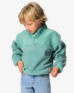 Kinderpullover, Fleece grün